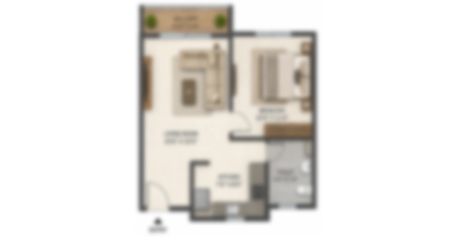 Adani Realty Kanjurmarg West 1 BHK Floor Plans